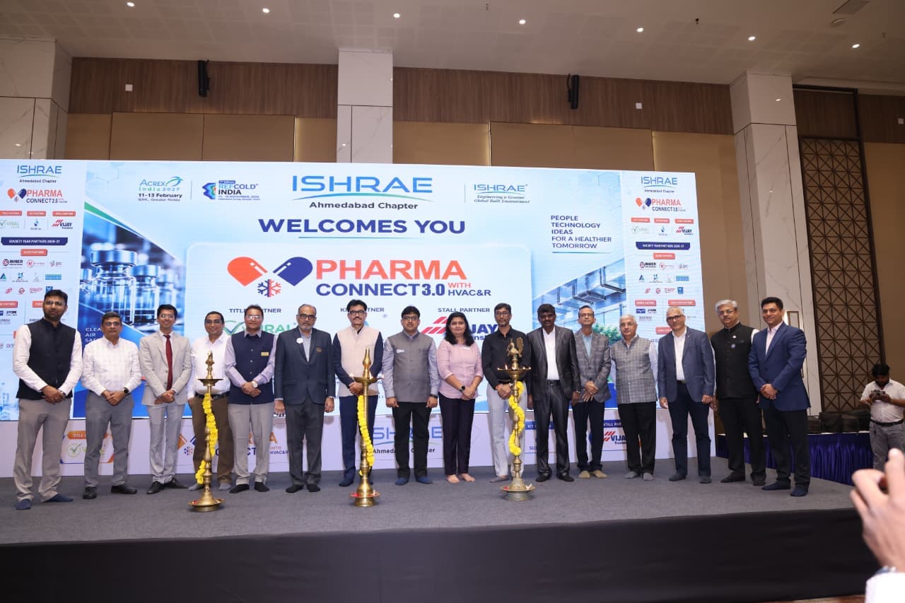 ISHRAE અમદાવાદ HVAC&R પર ફાર્મા કનેક્ટ 3.0 નું આયોજન થયું